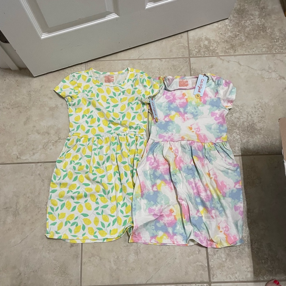Cat & Jack Yellow Cap Sleeve Sundress Bundle